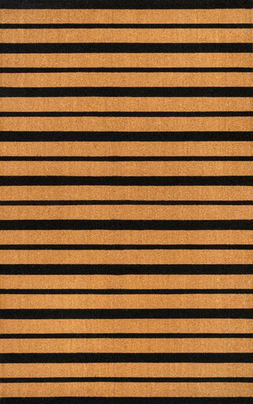 Hadley Modern Classic Ticking Stripe Coir Area Rug